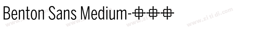 Benton Sans Medium字体转换